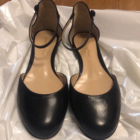 Gianvito Rossi Shoes - Gianvito Rossi
Leather d'Orsay Ankle-Strap Flat